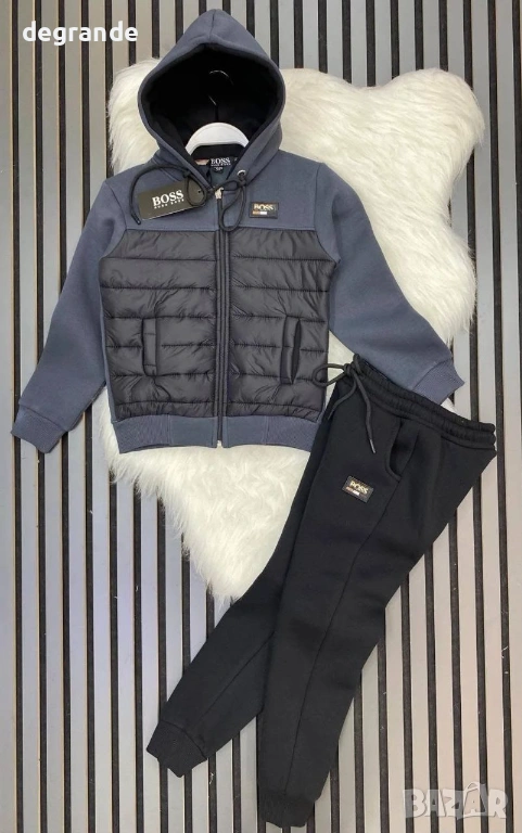 Ватиран Екип за Момче Boss  Сиво  8  9  10 г. Бежово  16 г, снимка 1