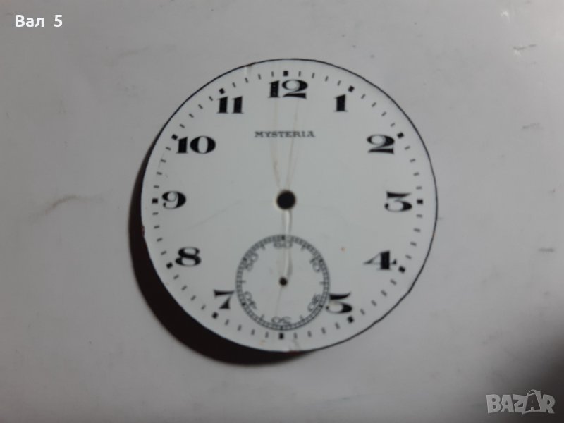 Циферблат от джобен часовник MYSTERIA - порцелан, снимка 1