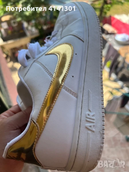 Кецове Nike, металическо златно , снимка 1