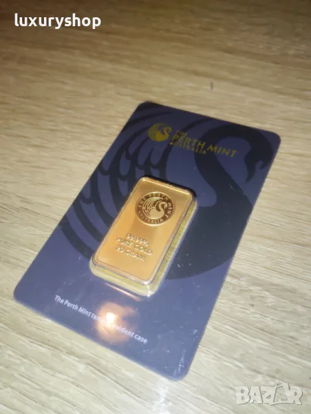БЕЗПЛАТНА ДОСТАВКА! Златно кюлче 20 грама Perth Mint, снимка 1