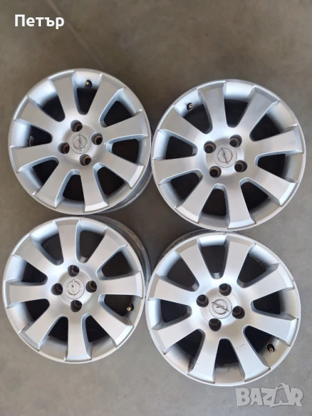ОРИГИНАЛНИ АЛУМИНИЕВИ ДЖАНТИ ЗА OПЕЛ-4Х100Х56.6-15 цола, снимка 1
