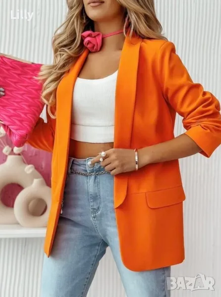 Оранжево сако, снимка 1