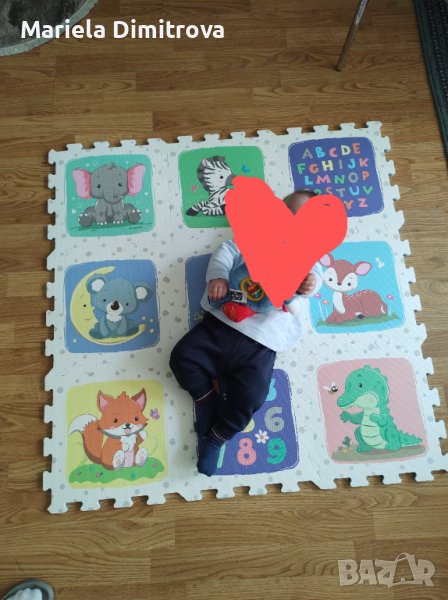 Детски пъзел/килимче 9 части, снимка 1