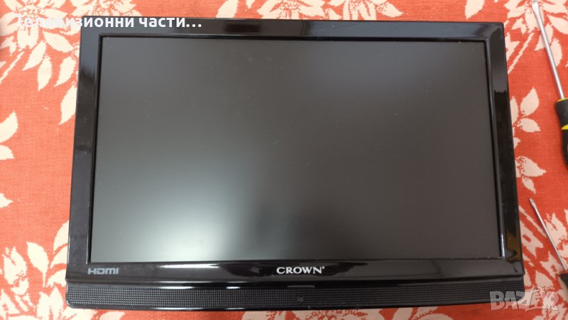 Crown TFT LCD 22875 с дефектно захранване и лампи-17MB45-3 V1 190809/CLAA216WA01, снимка 1