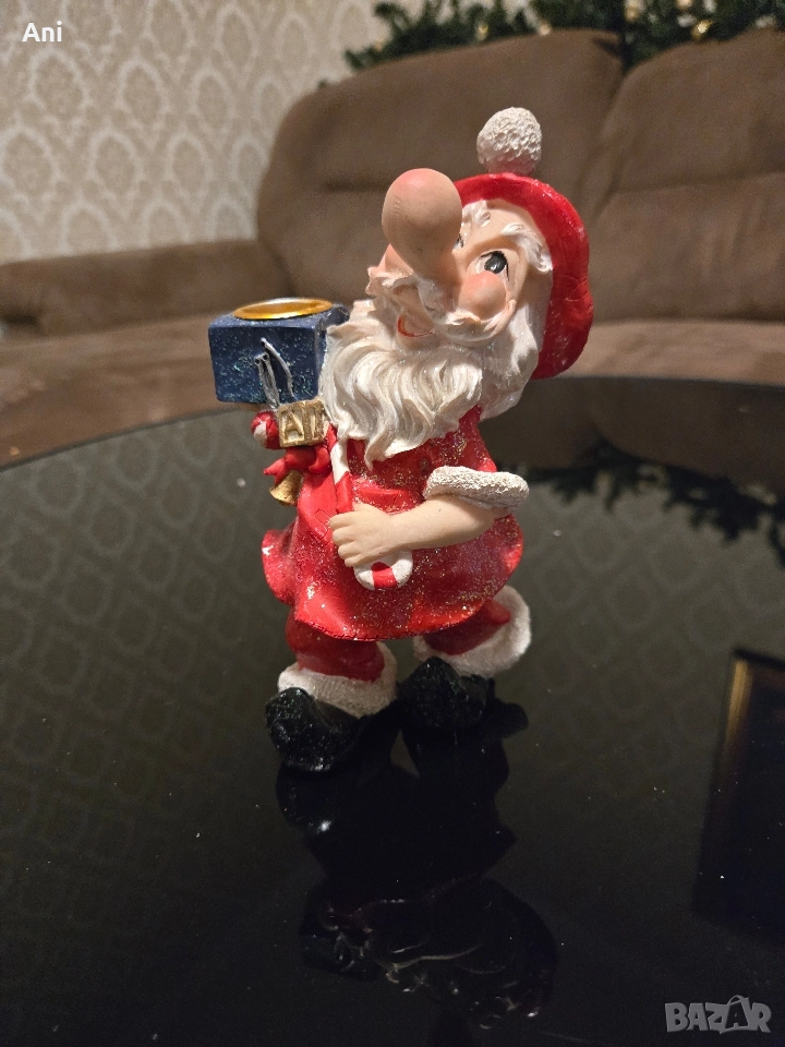Статуетка/свещник "Дядо Коледа", снимка 1