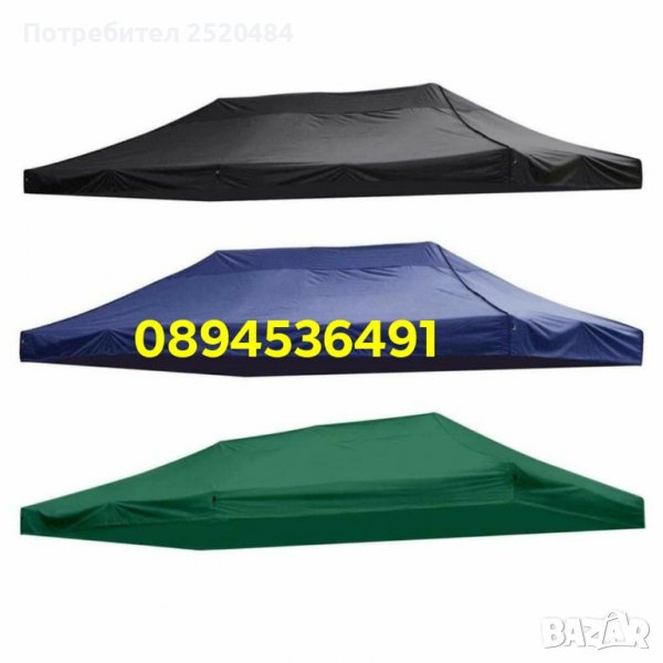 Резервни платнища и страници за шатри с размери2х2м, 3х2, 3х3м, 2х4м 3х4,5 3х6м. ХИТ Цена 15лв/7,67€, снимка 1