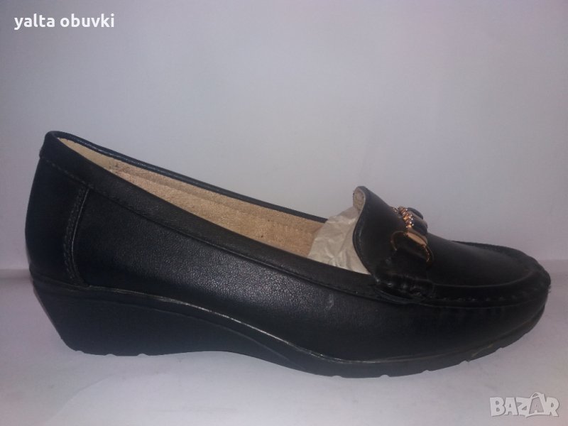 Дамски обувки SUPER MODE 6861, бежови и черни, снимка 1