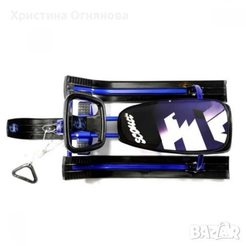 Зимна шейна с кормило, предни и задни ски и метална спирачка Mustang, снимка 3 - Други - 53029475