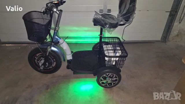 Електрическа триколка с лед осветление и равна платформа , снимка 3 - Мотоциклети и мототехника - 49334374