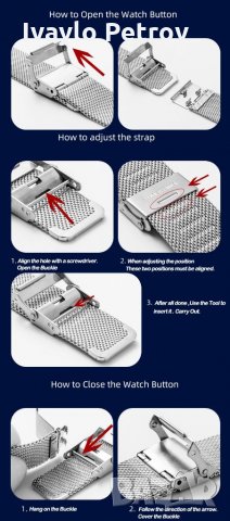 Метална верижка / каишка, стил Milanese - 20 / 22 мм. /HUAWEI GT, GT 2,PRO,WATCH 3 / GALAXY 1,2,3,4, снимка 5 - Каишки за часовници - 32452344