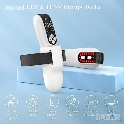 Многофункционално устройство KTS, преносимо студено лазерно лечение, инфрачервена лампа, 4x808Nm и 1