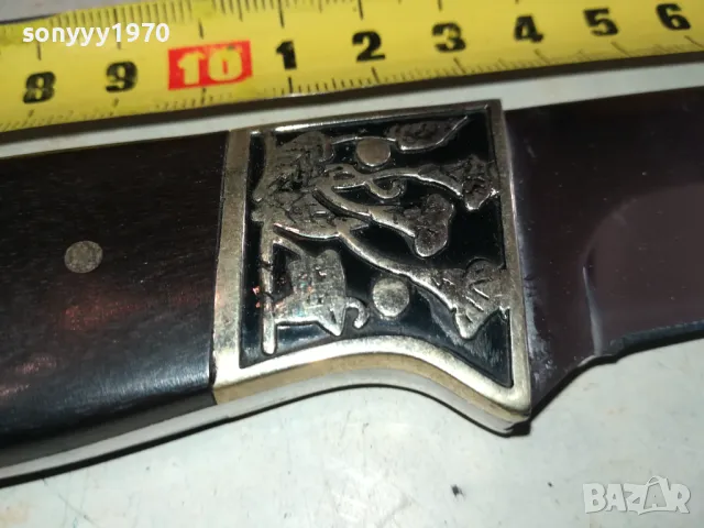 МАСИВЕН ОСТЪР НОЖ С ГРАВЮРА 1403251727, снимка 8 - Ножове - 49496083