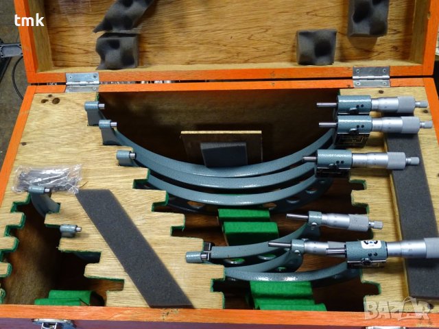 комплект микрометри Mitutoyo 193, 103 outside micrometer 125-300mm, снимка 10 - Други машини и части - 38638955