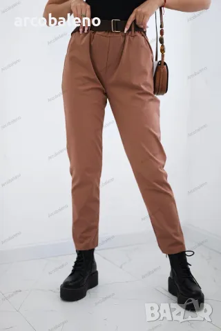 Дамски панталони Punto с колан, 10цвята , снимка 3 - Панталони - 47413666