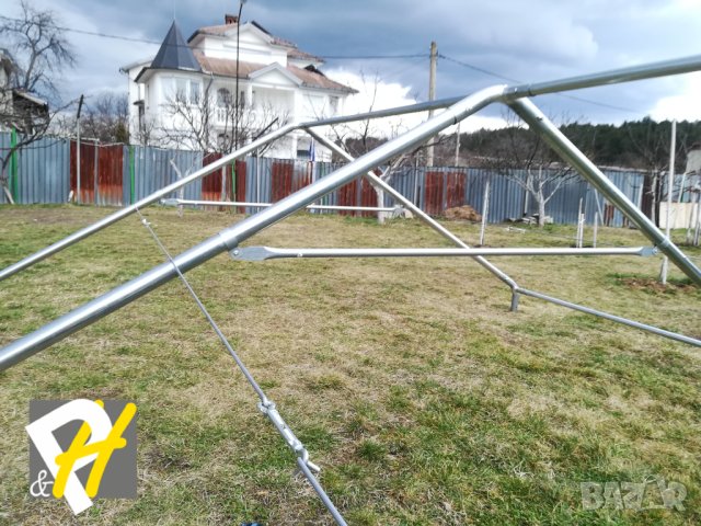 Професионална шатра 4х10м, огнеустойчив PVC брезент 550гр/м2, снимка 5 - Други - 43145020