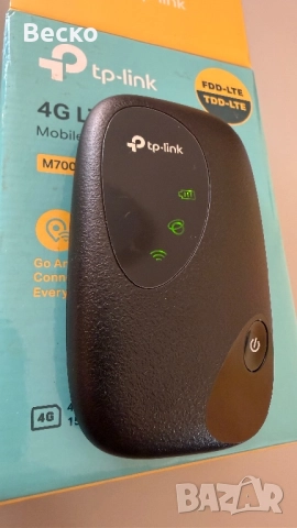 TP-Link M7000 – Мобилен рутер / Бисквитка WiFi 4G LTE, снимка 2 - Рутери - 52612517