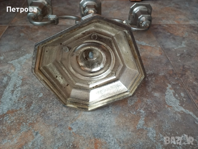 Свещник от метална сплав , снимка 6 - Декорация за дома - 51924088