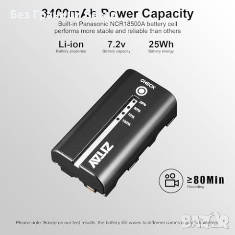Нова Професионална Батерия NP-F550 За Sony - Стабилност, Panasonic Клетка, Множествена Защита, снимка 2 - Чанти, стативи, аксесоари - 43986575
