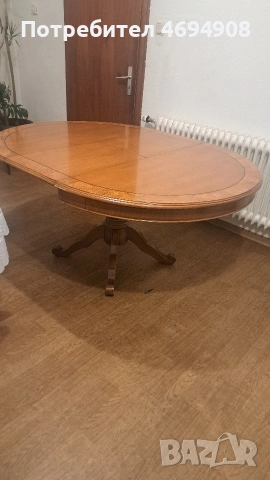 Маса комплект със шест стола, снимка 5 - Маси - 53492212