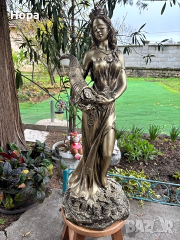 Статуетка Фортуна - Богинята на изобилието 72см. , снимка 3 - Статуетки - 52349424