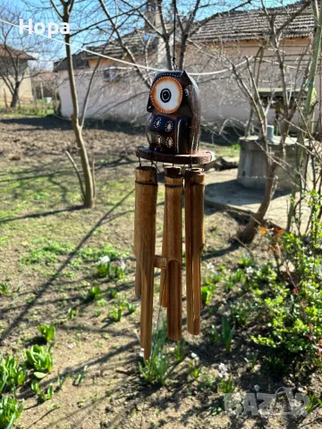 Вятърен звънец Бухалче! Намален с лек дефект!, снимка 5 - Декорация за дома - 49828937