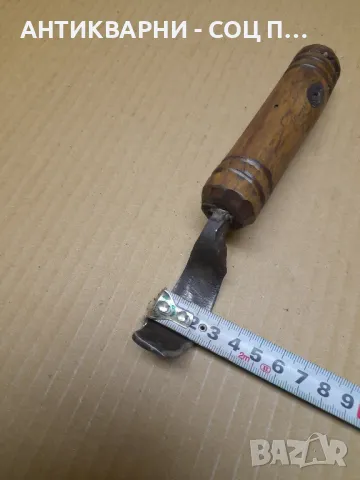 Стар Ръчно Кован Инструмент За Дълбане Дърводелски Инструмент., снимка 9 - Антикварни и старинни предмети - 48253126
