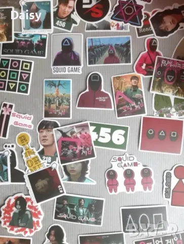 Залепващи водоустойчиви стикери на Squid Game , снимка 3 - Други - 48763295