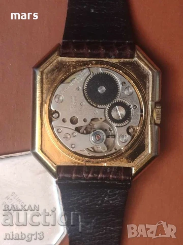 LUCERNE, SWITZERLAND, VINTAGE, LADIES WRISTWATCH, HAND WINDING, GOLD PLATED, LEATHER STRAP, 1980S., снимка 3 - Дамски - 51192918