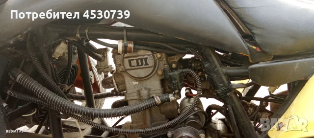 Двигател 1Цилиндър, 250сс/4такт/4клапана/Водно охлаждане,30к.с.Пълен комплект с Кабели и Cdi., снимка 2 - Части - 51201228