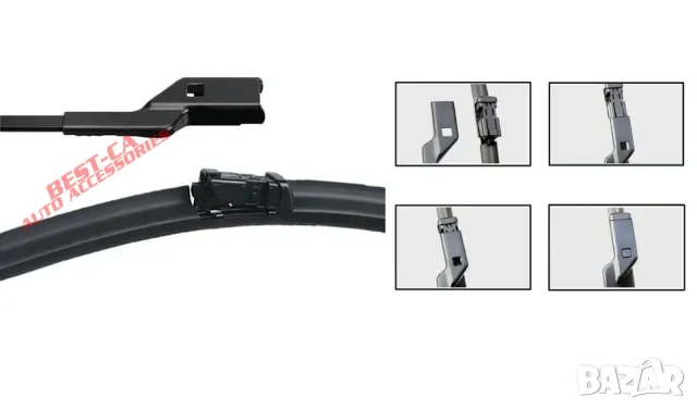 Комплект чистачки за предно стъкло 60+45 cm. подходящи за Skoda Superb 2 Mk2 II 3T (2008-2015), снимка 4 - Аксесоари и консумативи - 47276394
