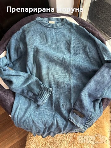 Пуловер син на петна CAMEL, снимка 1 - Пуловери - 43177757