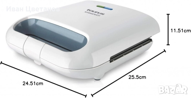 Сандвич преса Taurus Mysandwich – бързо, лесно и вкусно приготвяне на сандвичи, снимка 2 - Тостери - 51937855