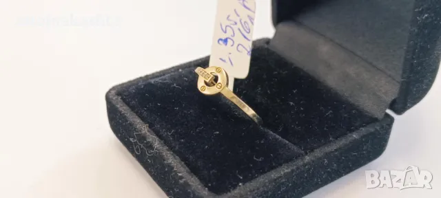 Нов Златен пръстен-1,35гр/14кр, снимка 2 - Пръстени - 49385315