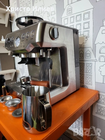 Еспресо машина SAGE Barista Express Кафемашина с кафемелачка, снимка 4 - Кафемашини - 53462788