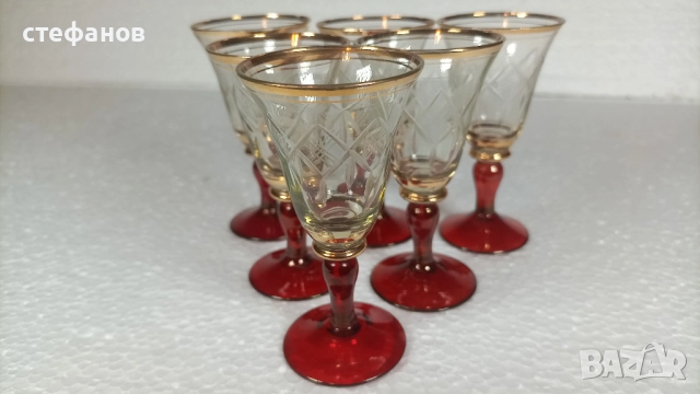 Изключително красиви чашки за ликьор или ракия от едно време, снимка 5 - Антикварни и старинни предмети - 52380764