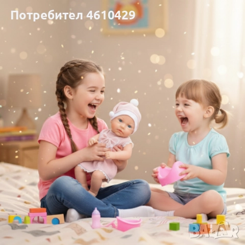 Реалистична кукла бебе Little Mommy с аксесоари - 39см, снимка 3 - Кукли - 52499620