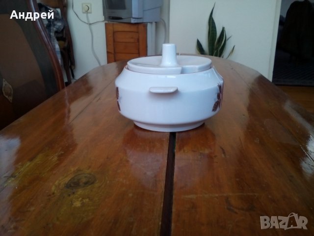 Стара порцеланова захарница #2, снимка 2 - Други ценни предмети - 28532825