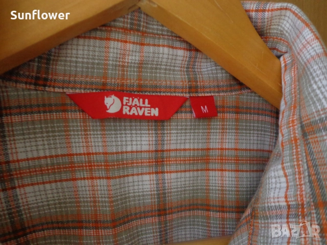 Дамска риза памучна карирана риза Fjall Raven с 1 джоб размер M , снимка 9 - Ризи - 51872449