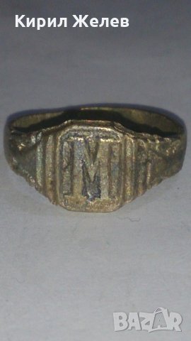 Старинен пръстен над стогодишен сачан орнаментиран - 66981, снимка 1 - Други ценни предмети - 28988817