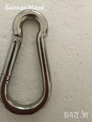 Карабинери от неръждаема стомана, размер 10×100 мм, 8х80