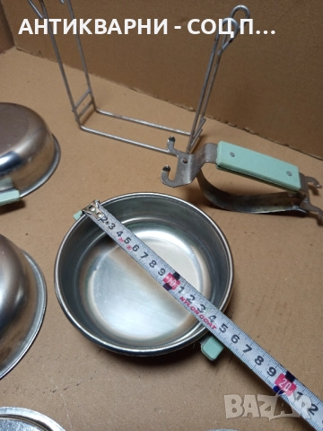 Комплект Соц Стара Съдинка За Храна Неръждаеми Купички Школички. , снимка 11 - Антикварни и старинни предмети - 51912836