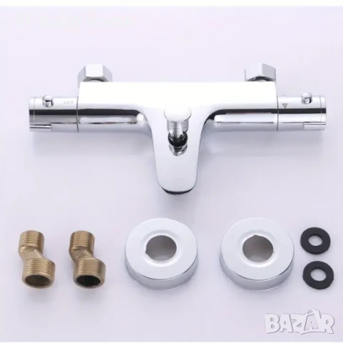 Термостатичен смесител за душ и вана – Пълномеден корпус, Защита от изгаряне 🔧, снимка 4 - Смесители - 51067983