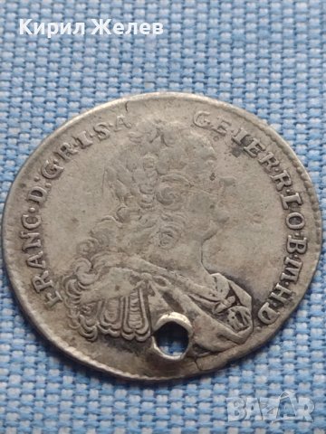 Сребърна монета 7 кройцера 1761г. Франц първи Кремниц Свещена Римска Империя 13645, снимка 1 - Нумизматика и бонистика - 42967855
