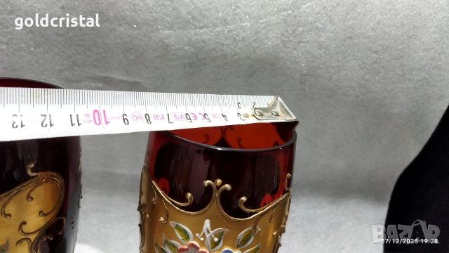 стари чаши бокали Бохемия , снимка 5 - Антикварни и старинни предмети - 52706134