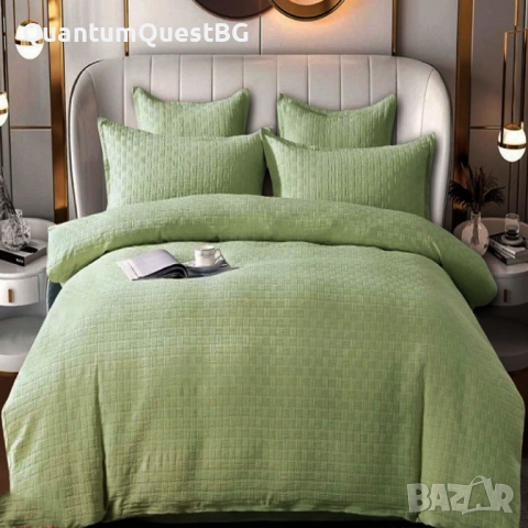 Луксозен комплект с драперия от 100% памук