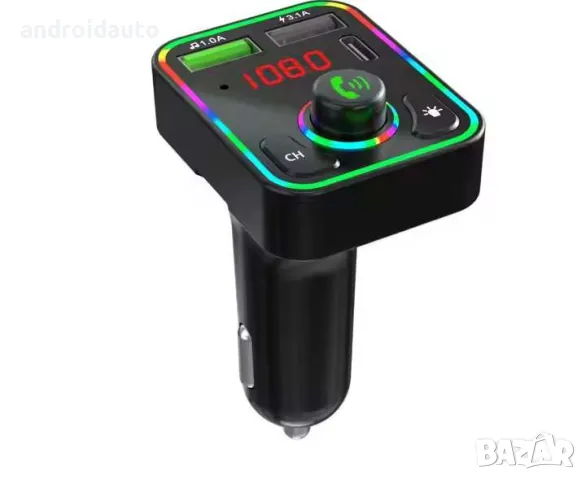 FM Трансмитер с Bluetooth 5.0, Бързо Зареждане и USB Type-C