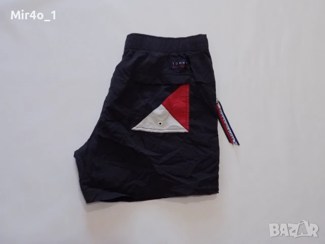 Къси панталони tommy hilfiger шорти гащета бански плажни екип оригинал мъжки черни L, снимка 5 - Спортни дрехи, екипи - 50787330