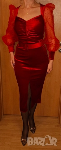 Официална рокля кадифе Fervente , снимка 3 - Рокли - 44890819