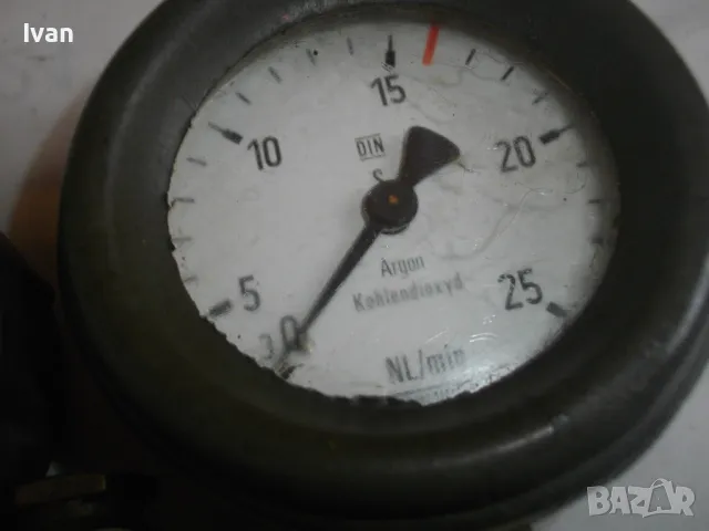 АРГОНОВ РЕДУЦИР ВЕНТИЛ ЗА ГАЗ АРГОН ПРОФЕСИОНАЛЕН DERLIKON МАСИВЕН 0-315 bar 0-25NL/min, снимка 11 - Други инструменти - 48090143