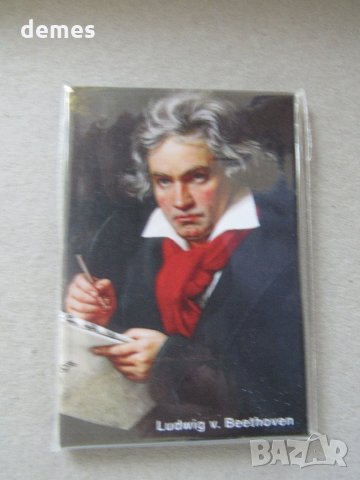  Автентичен метален магнит от Германия-Бетховен, серия-10, снимка 5 - Други ценни предмети - 27161865